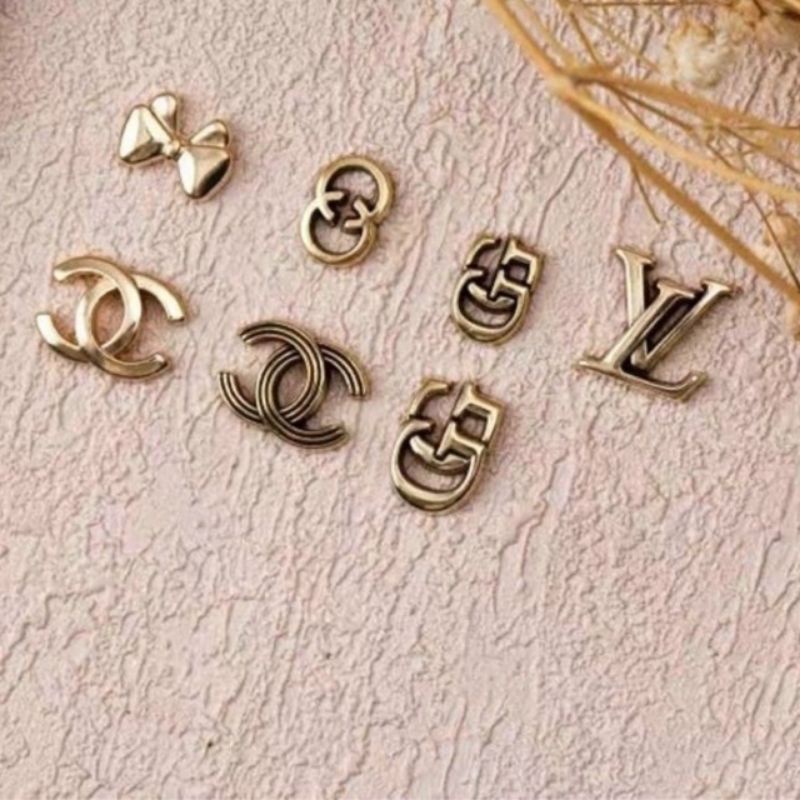 Set charm đồng trang trí móng 30 viên