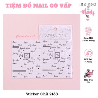 Sticker Chữ Dán Móng Cập Nhật Tháng 10