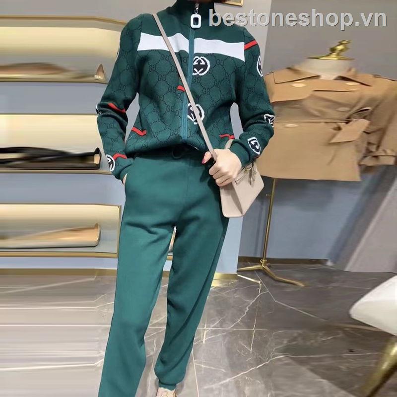 Suit GUCCI!Hàng Có Sẵn! Set Áo Len Nam Nữ Thoải Mái Thời Trang Mùa Thu