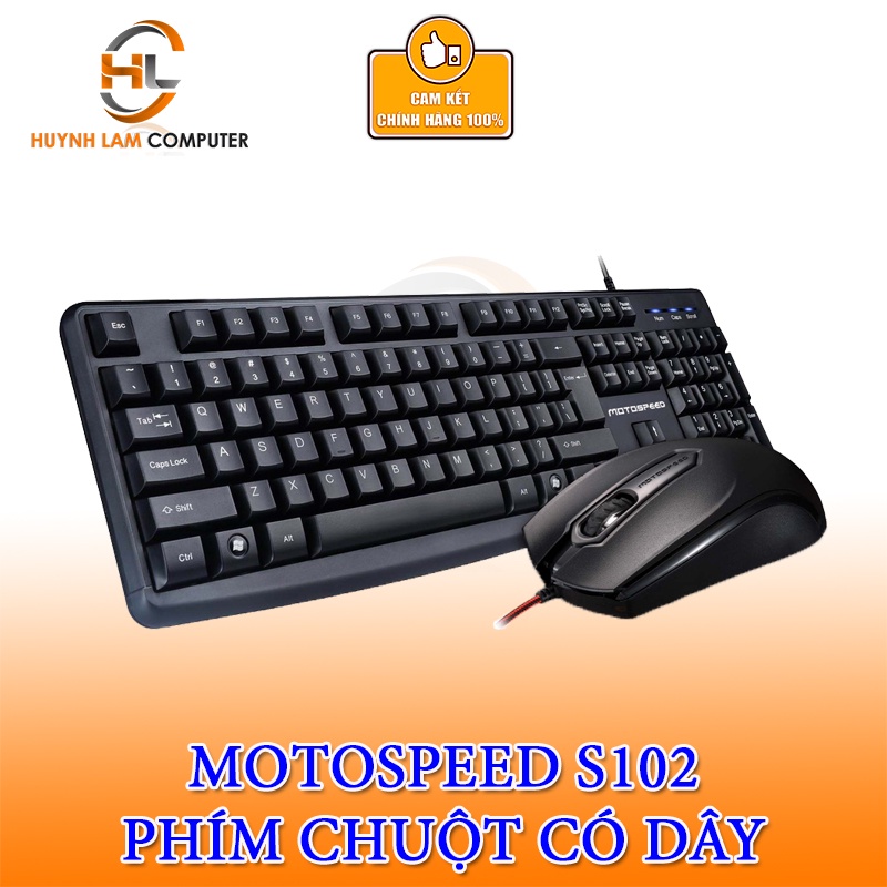 Bộ phím chuột Motospeed S102 - Chính hãng Networkhub Phân Phối