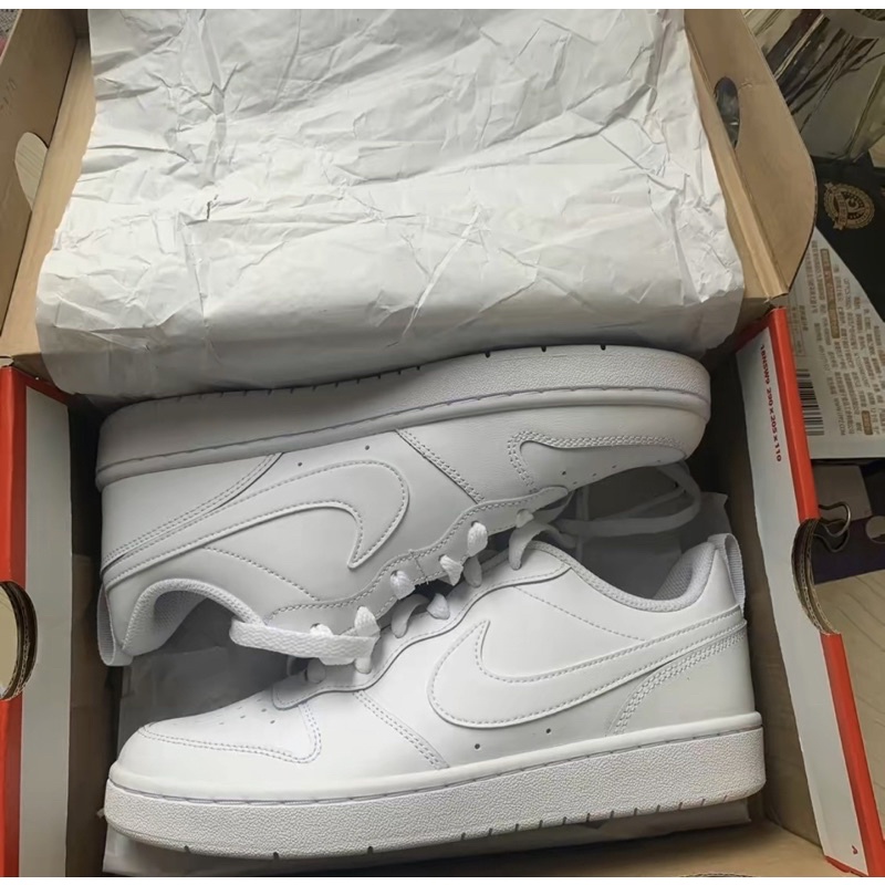 Giày Nike Court Borough Low 2 GS All White