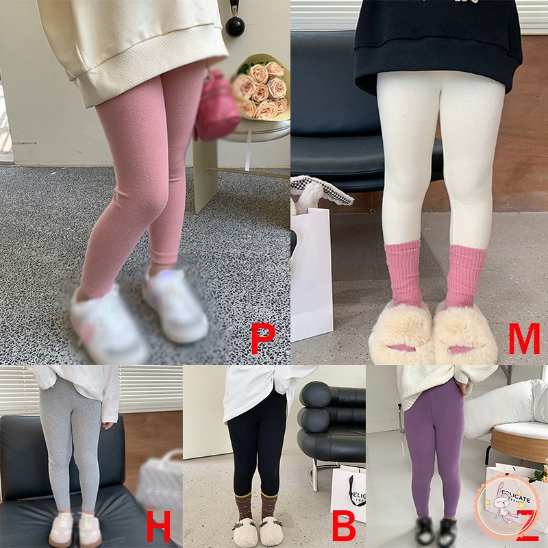 Quần Legging Thể Thao Eo Cao Thiết Kế Giản Dị Dành Cho Bé Gái