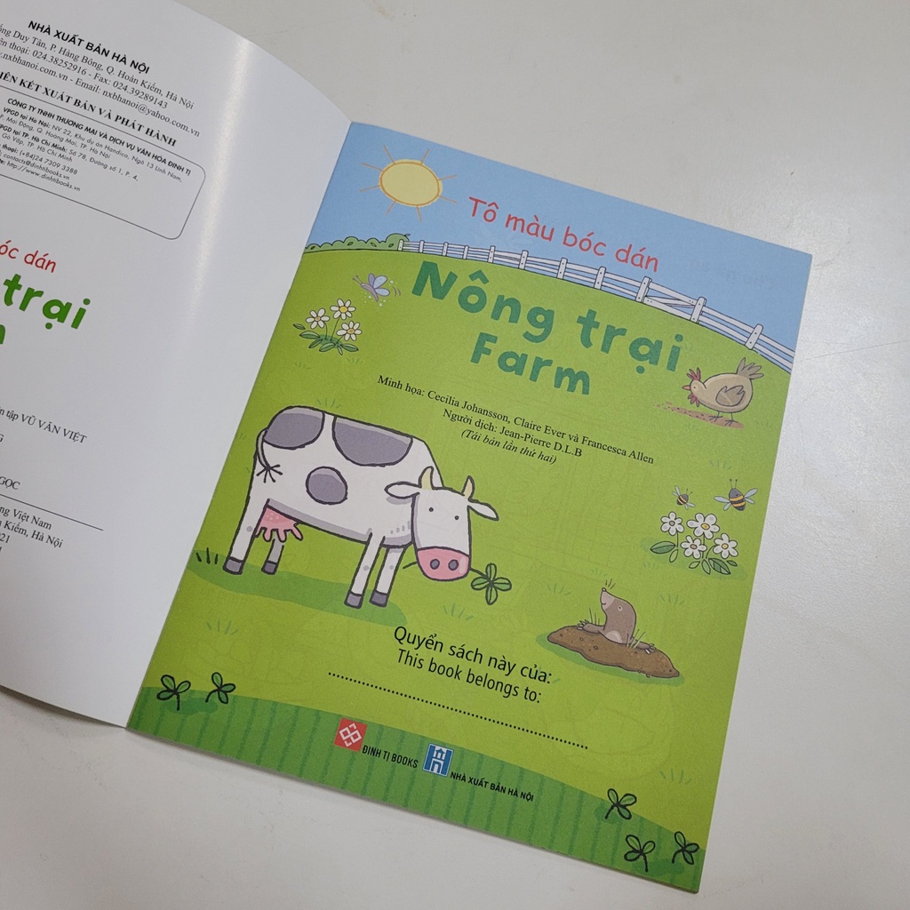 Sách - Tô Màu Bóc Dán - Cho bé từ 2 tuổi