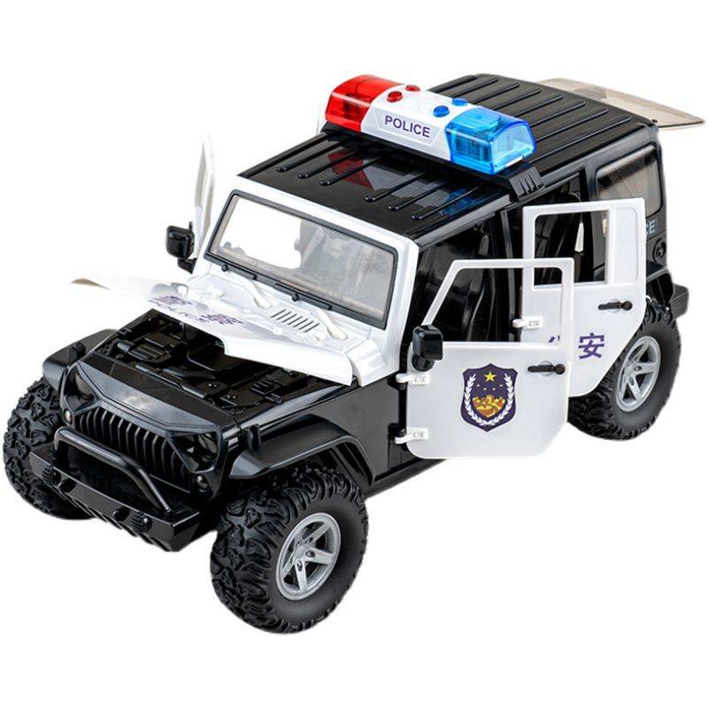 Mô Hình Xe Cảnh Sát trẻ em. Mô Hình Xe Cảnh Sát Địa Hình Cỡ Lớn 110 Cho Bé Trai