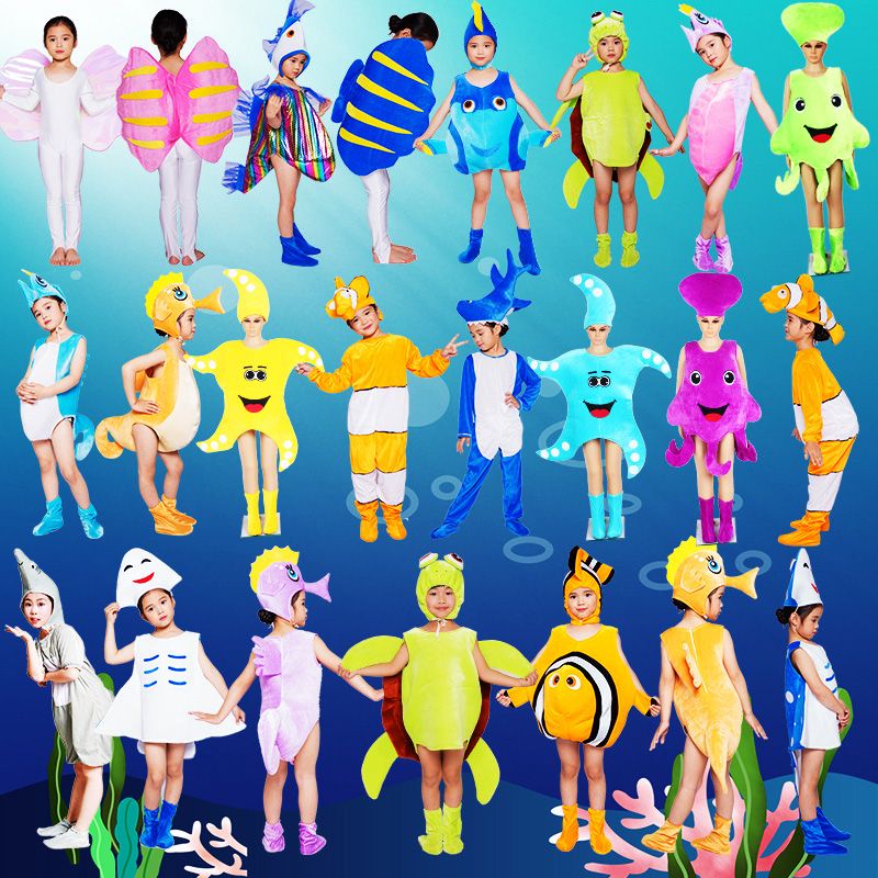 Bộ Đồ Hóa Trang Cá Mập / Sao Biển / Cá Hề / Cá Voi / Sư Tử Biển Dễ Thương Cho Bé