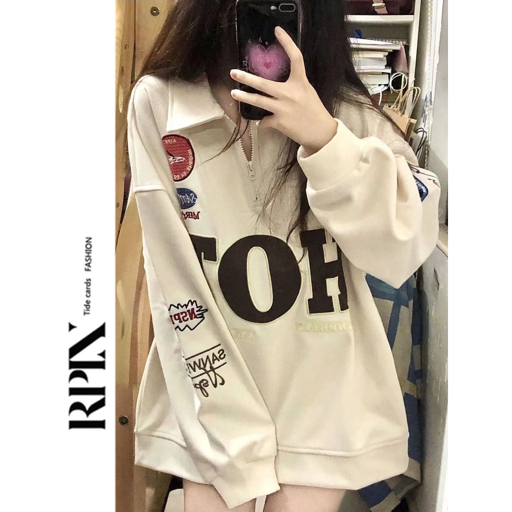 Áo Hoodie Dày Dặn Phong Cách Vintage Dành Cho Nữ