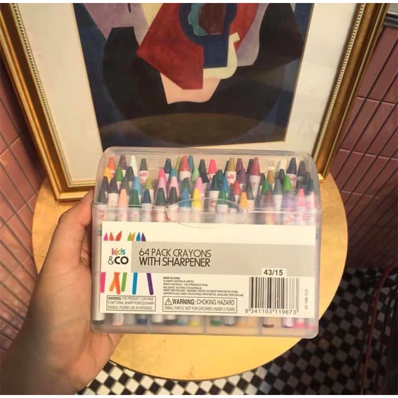 HỘP BÚT SÁP MÀU 64 CHI TIẾT