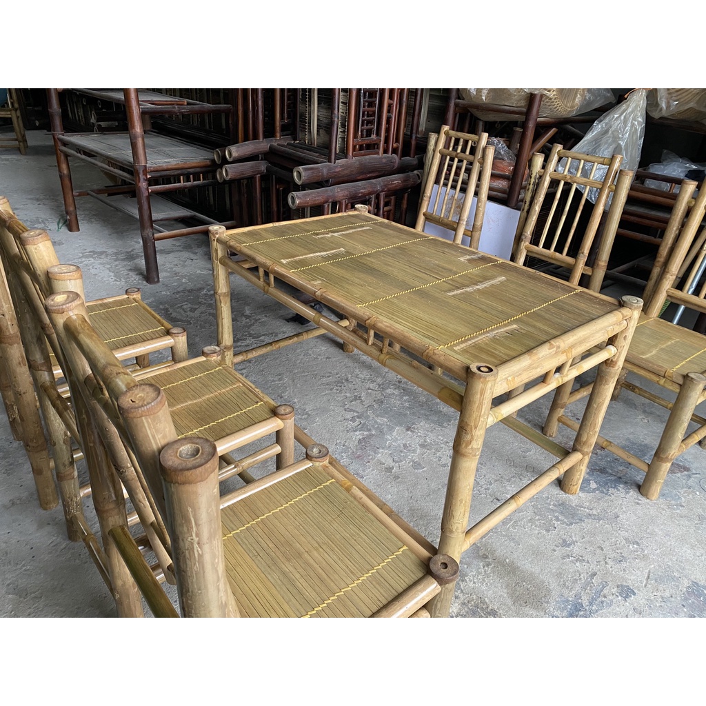 Bàn ghế tre nhà hàng NH02