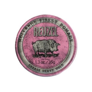 Sáp vuốt tóc nam reuzel pink greasy heavy hold pomade - pomade lợn hồng - 113gram