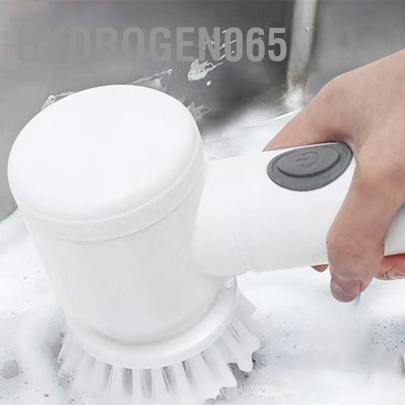 Máy Cọ Rửa Cầm Tay Đa Năng Bàn chải không dây cầm tay đa chức năng với 3 đầu làm sạch Hydrogen065