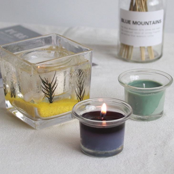 Ly Không Nắp Đựng Nến Thủy Tinh Nhiều Mẫu