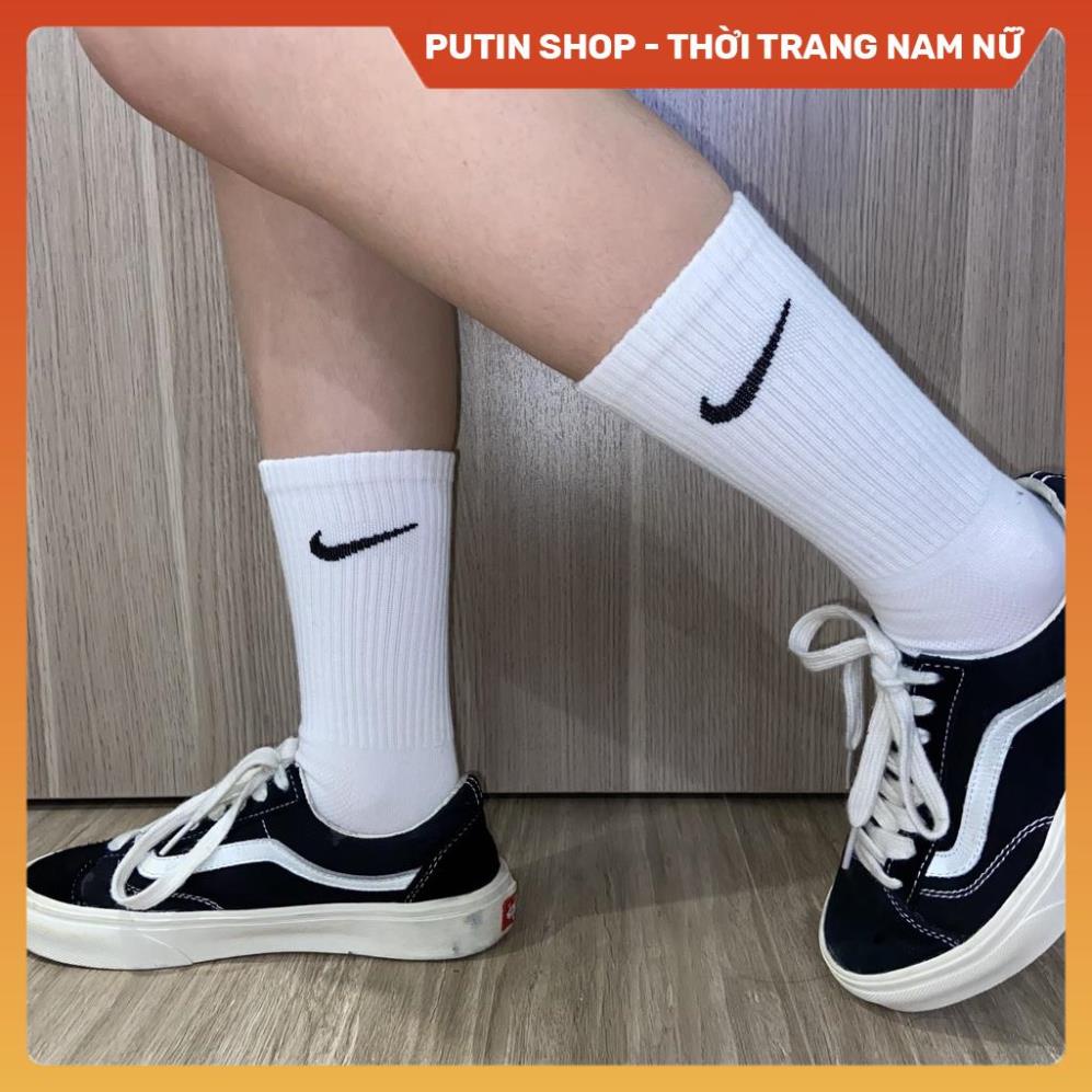 Tất Nike Thể Thao Cổ Cao Lửng Thấp, Vớ Thời  Dày Dặn Không Gây Mùi Phù Hhợp Với Giày Thể Thao Sneaker