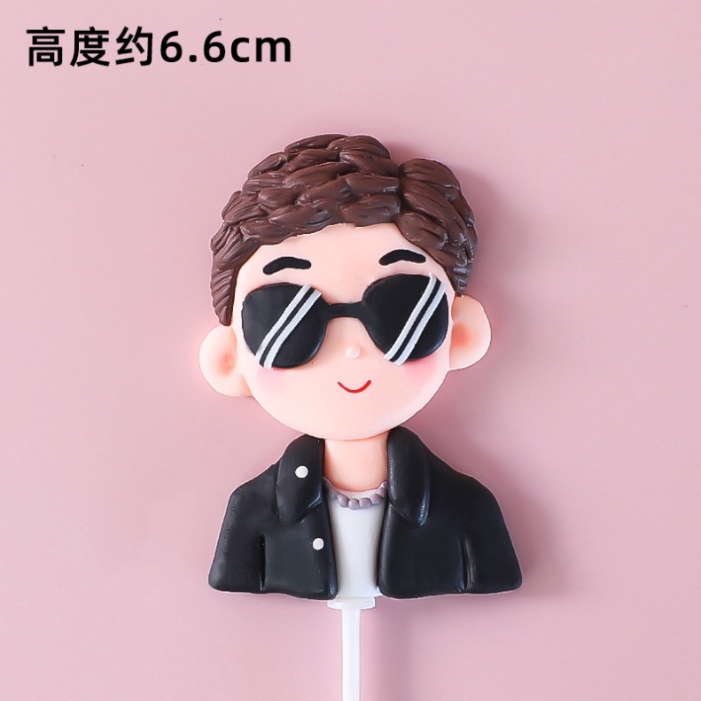 trang trí bánh [FREESHIP❤️] tượng silicon CHỦ ĐỀ THANH NIÊN nặn thủ công an toàn