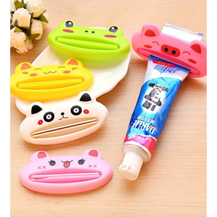 DỤNG CỤ KẸP NẶN KEM ĐÁNH RĂNG HÌNH THÚ CUTE, dễ thương G92-Kepdr-Hinhthu