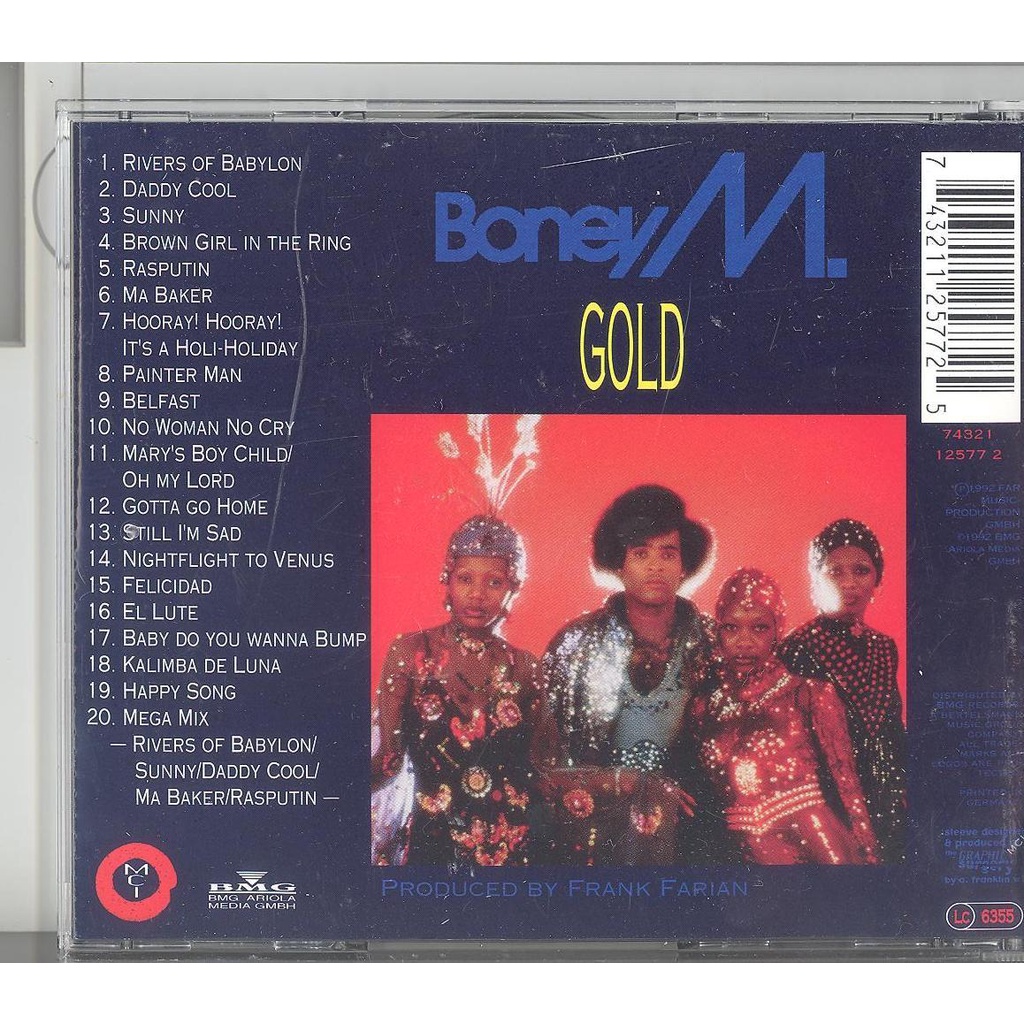Stereomate - CD gốc: Boney M - Gold - 20 Super Hits