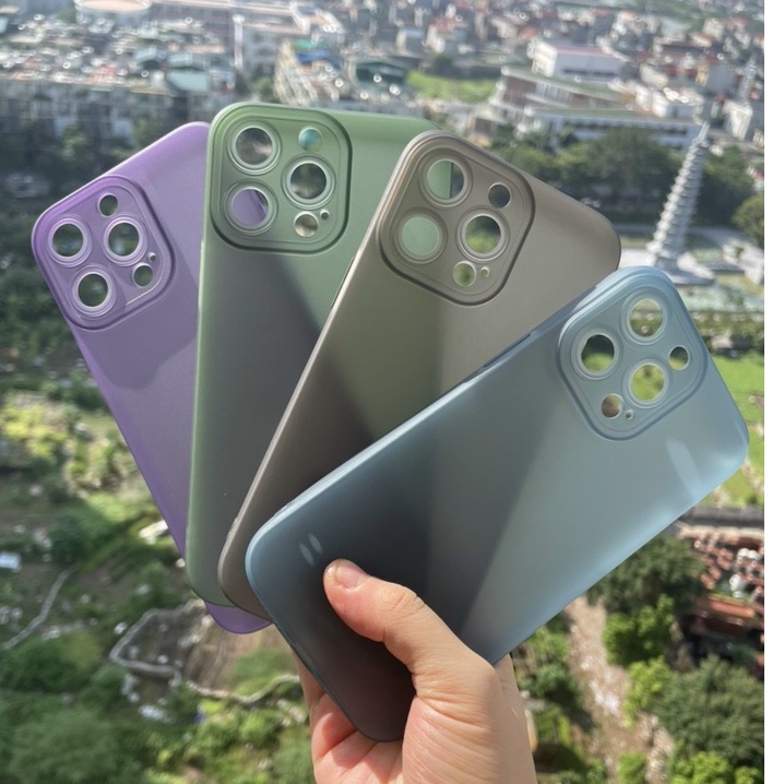 Ốp lưng dẻo Gor nhám màu cho iPhone 14 Pro Max bảo vệ cụm camera siêu đẹp chính hãng