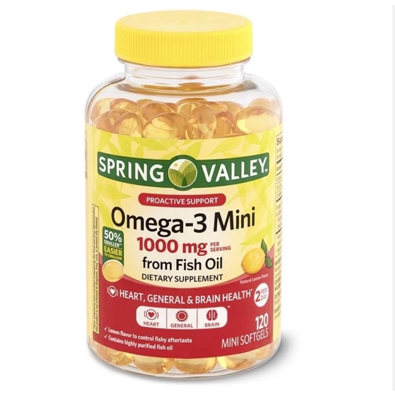 Viên uống Dầu cá Omega 3 spring valley