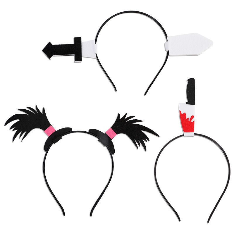 Băng Đô Cài Tóc Đuôi Ngựa Biểu Tượng Hoạt Hình Dễ Thương Vui Nhộn Nữ Thời Trang