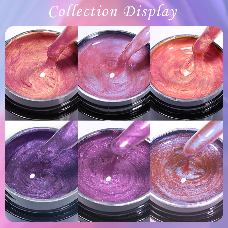 Sơn Móng Tay Gel UV Vỏ Sò 3D Lấp Lánh Ánh Ngọc Trai Dành Cho Trang Trí Móng Nghệ Thuật