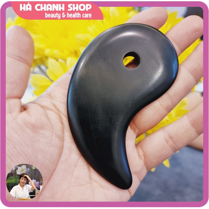 Cạo Gió Massage Đá Guasha Hình Cặp Cá Âm Dương Đẹp Bằng Đá Thiên Nhiên Miếng Cạo Mát Xa Mặt Body Chăm Sóc Da Mặt