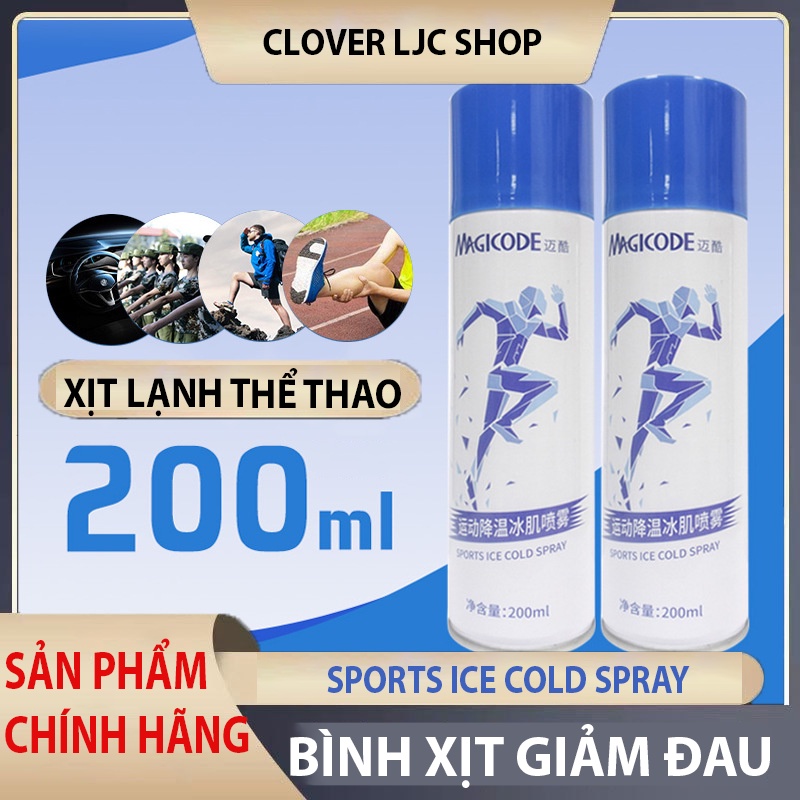 Xịt Lạnh Giảm Đau Thể Thao Magicode - Chai 200ml