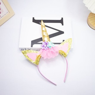 Cài tóc sừng kỳ lân xinh xắn.