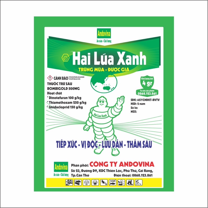 Hai Lúa Xanh 4gr