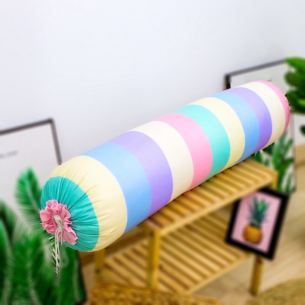 Vỏ gối ôm Sunzin Cotton Poly mẫu Bò Xám - áo gối ôm Kích thước 35 x 105 cm
