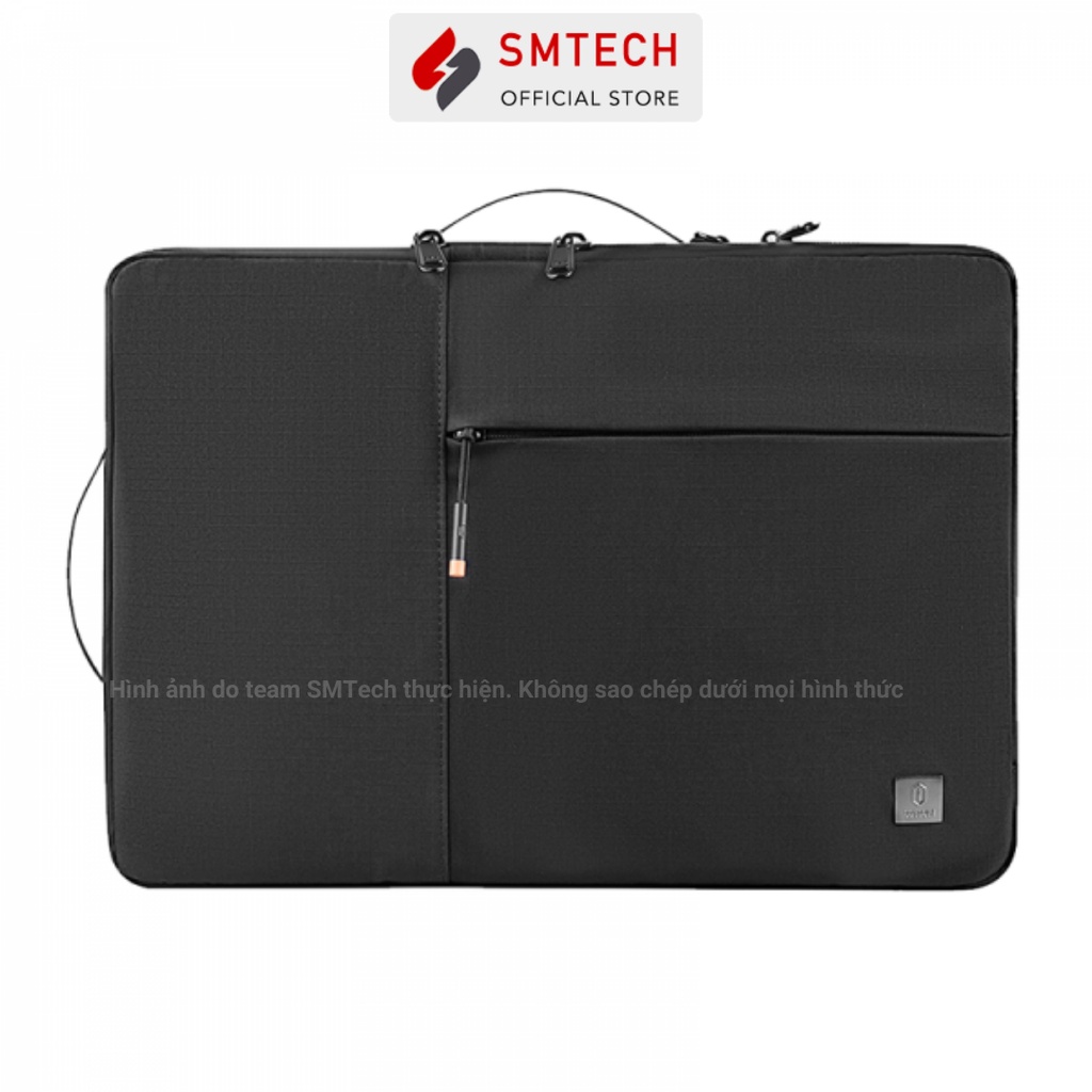 Túi xách dọc ngang SMTech chính hãng Wiwu Alpha Double đựng Mácbook Laptop chống sốc dày dặn, chống thấm nước