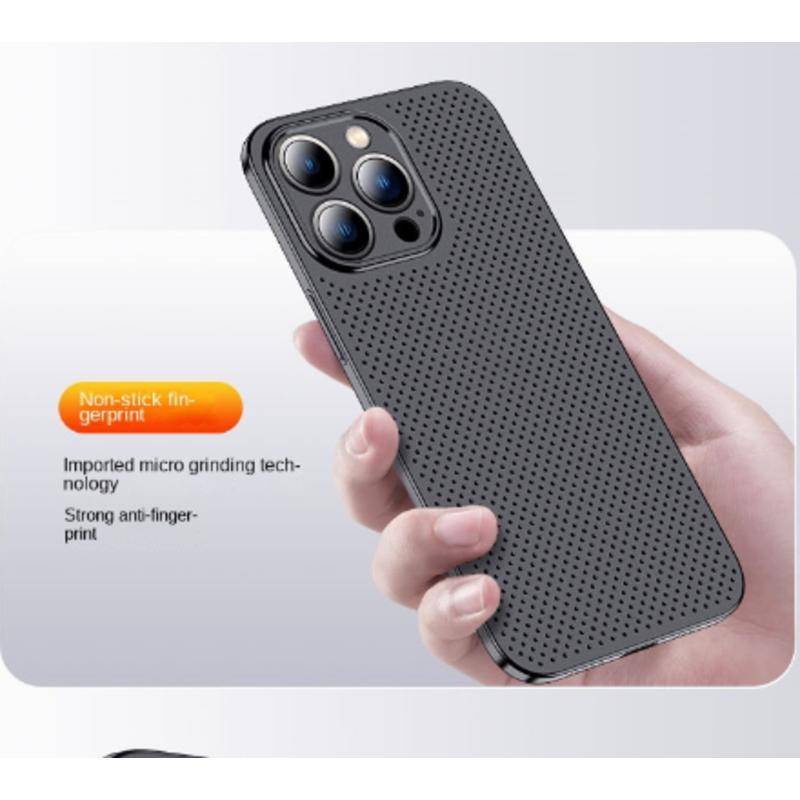 Ultra Ốp Điện Thoại Siêu Mỏng Chống Sốc Bề Mặt Nhám Có Lỗ Thoáng Khí Cho iPhone 14 13 12 11 Pro MAX