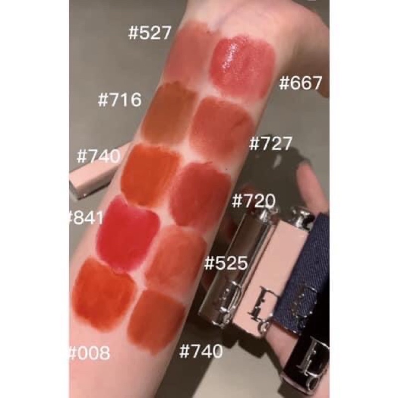 sample set son Dior Addict shine son màu nhiều dưỡng vạn người mê 4 mày hot hit sang chảnh