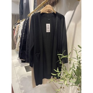 Cardigan len thỏ dáng dài