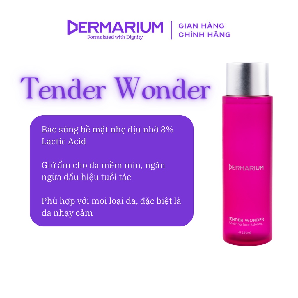 Dermarium Tender Wonder - 8% Lactic Acid tẩy tế bào chết bề mặt 150ml