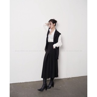 Set gile rộng chân váy dài