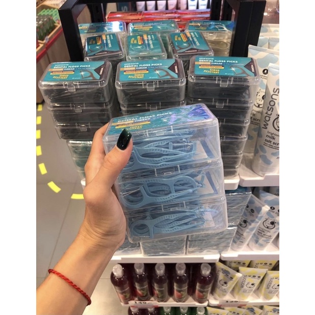 Tăm Chỉ Nha Khoa Watsons Thái Lan Hộp 50 chiếc