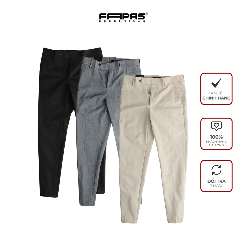 Quần Tây Nam Donwet Trơn Chất Vải Dày Mịn Phong Cách Thanh Lịch Sang Trọng Form Skinny Tôn Dáng - FAPAS