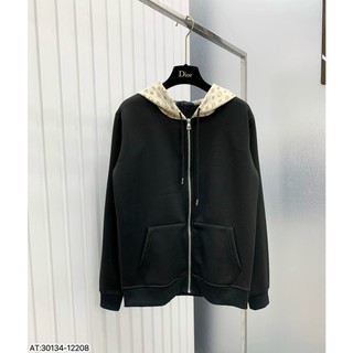 Áo khoác hoodie nam mũ vàng cao cấp - áo nỉ khoác lv logo vàng spf