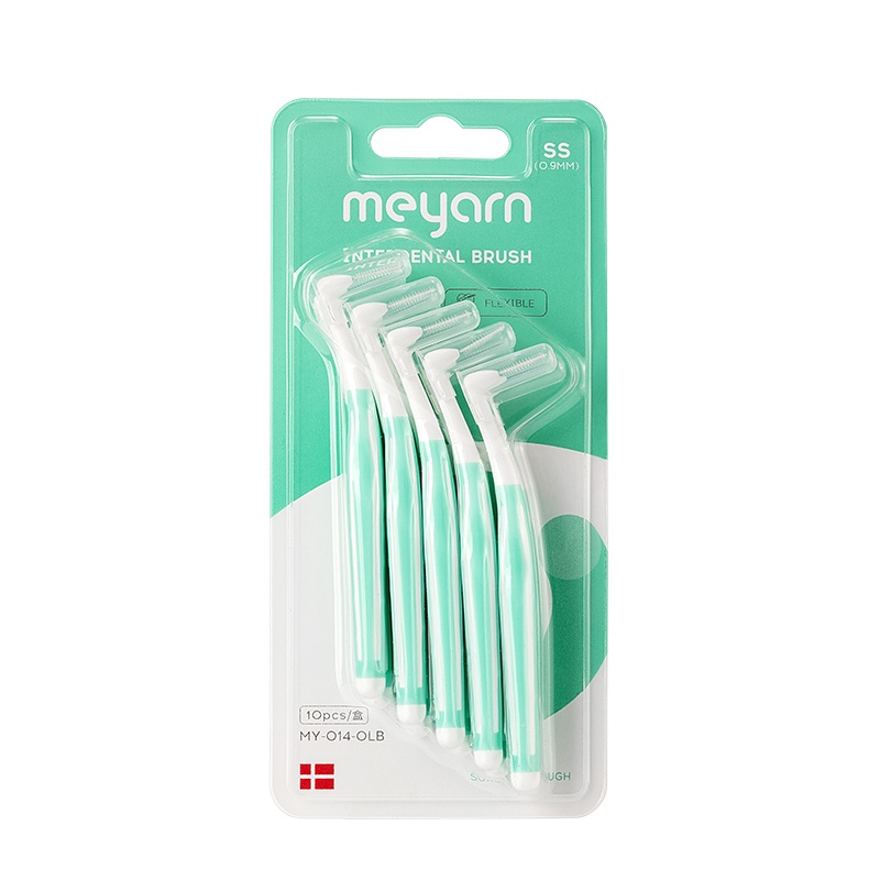 MEYARN Set 5 Cọ Quét Răng Chuyên Dụng 0.7 / 0.9mm | Bàn Chải Chỉnh Hình Răng Siêu Mịn Có Tay Cầm Tiện Dụng