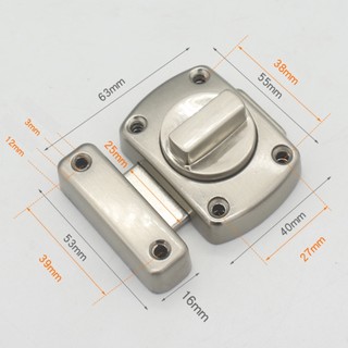 KHÓA CHỐT NÚM XOÁY INOX
