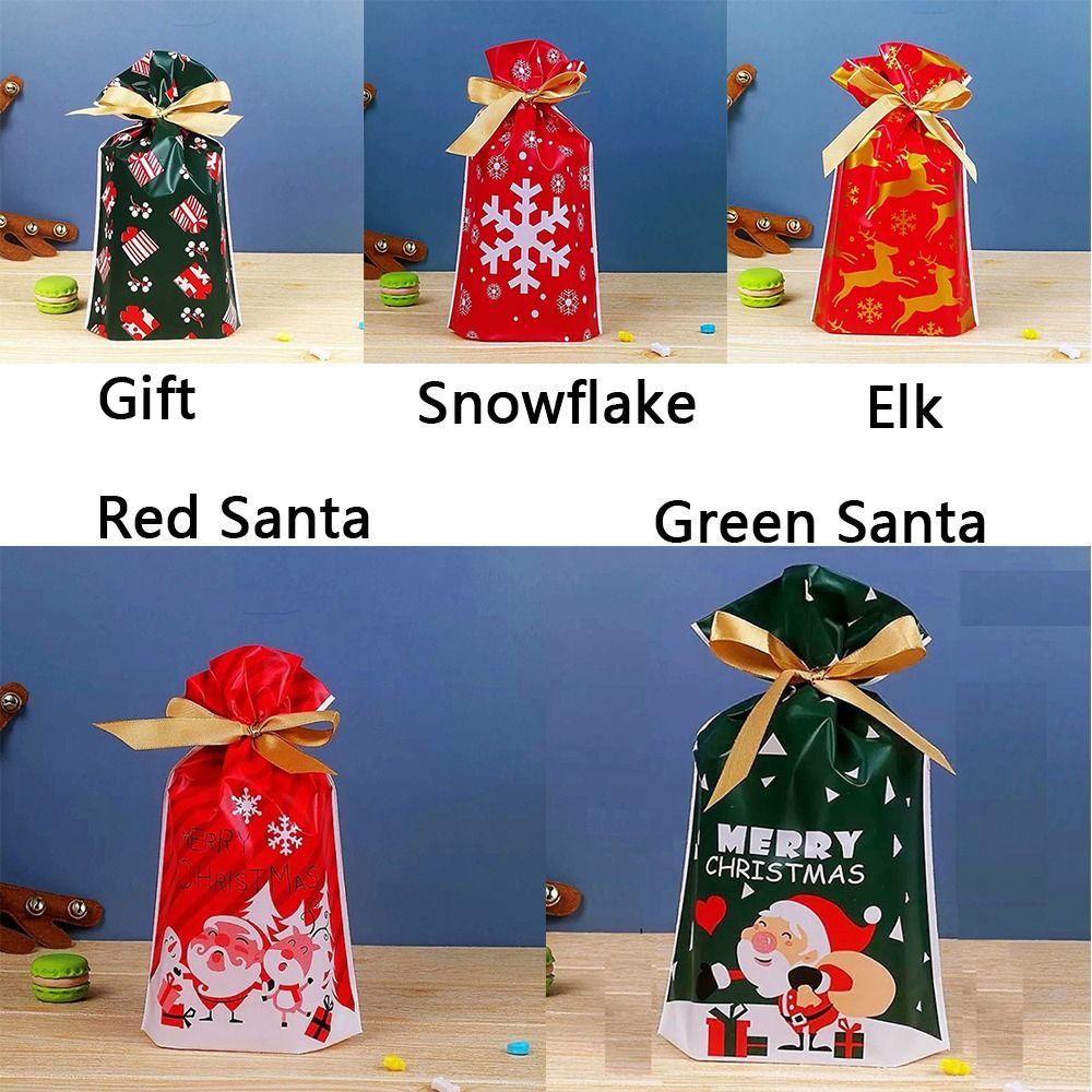 CHOOKEY Set 25 Túi Đựng Kẹo 12x17cm Phong Cách Giáng Sinh Dễ Thương