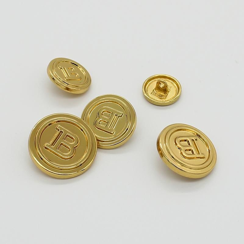 Button. Nút Áo Khoác Hình Tròn In Chữ Tiếng Anh Bằng Kim Loại Thời Trang Cho Nam Và Nữ