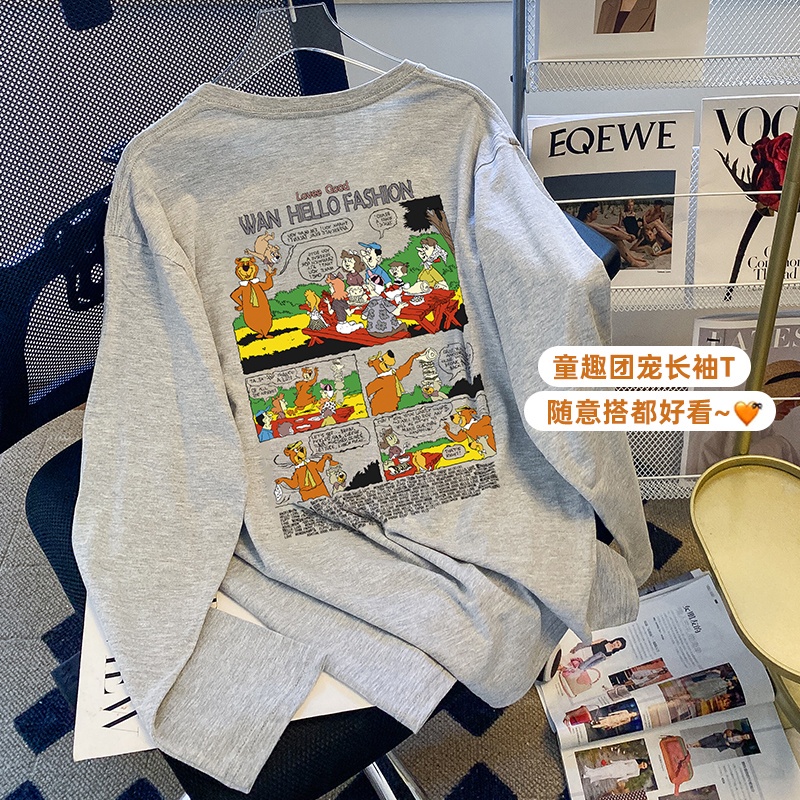 NRVP Áo Thun Nữ Dài Tay Thời Trang Hàn Quốc 2023