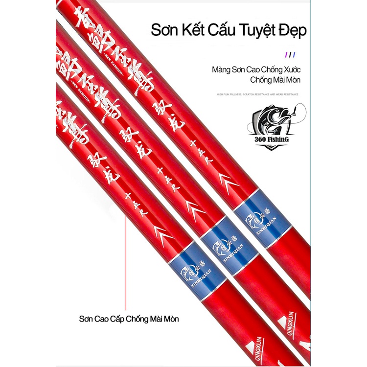 Cần Câu Đài Tầm Xanh Chí Tôn 20H-19i Cần Câu Tay Săn Hàng Chính Hãng Cao Cấp Tặng Kèm Ngọn Phụ