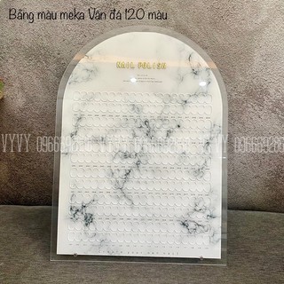 Bảng màu meka vân đá 120 màu tặng kèm móng