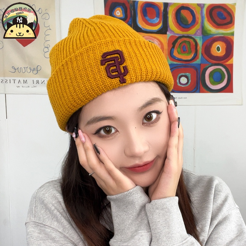 Mũ Len Beanie B LA Nam Nữ Hàn Quốc Phong Cách Hip Hop Mới Thời Trang 2022