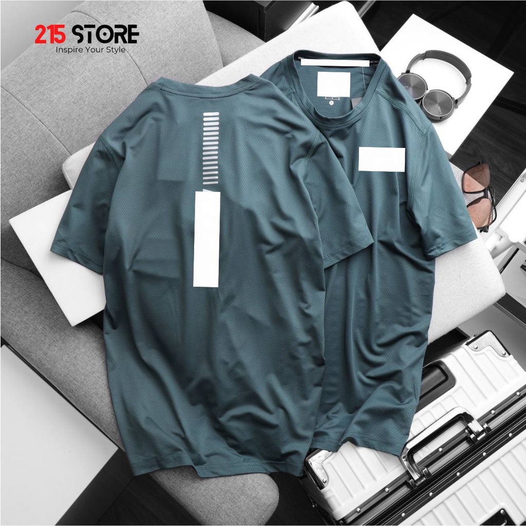 Áo Thun Thể Thao Nam, Áo Phông Tập Gym 215STORE, Vải Thun Mát Nhẹ