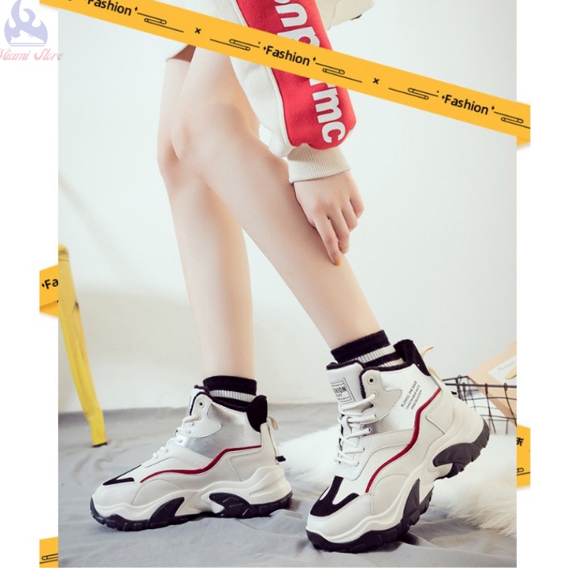 Giày Thể Thao Nữ , Giày Ulzzang Phong Cách Hàn Quốc , THời Trang Cao Cấp - Miami Store NBY16