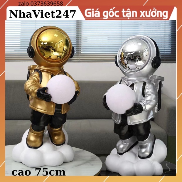 Gấu BearBrick-Mô hình phi hành gia kèm đèn trang trí đổi màu,đèn sạc,tích điện decor nhà cửa đẹp-quà tặng ý nghĩa