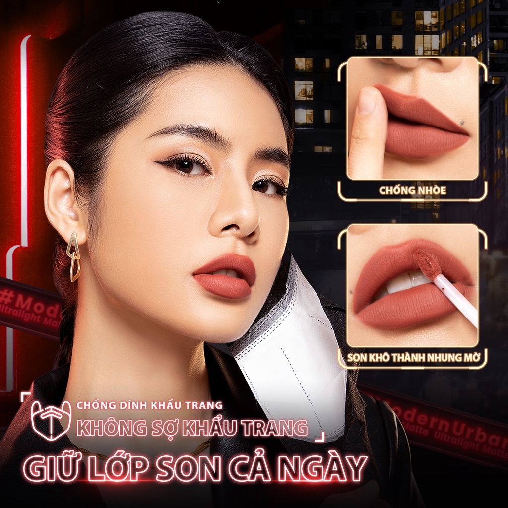 Son kem lì FOCALLURE siêu nhẹ kháng nước chống nhòe 2.8g