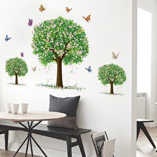 Decal dán tường mẫu 3 cây xanh (115.70cm)